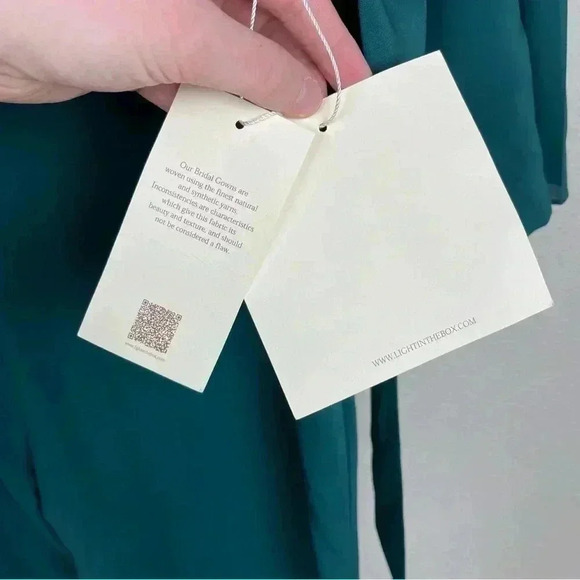 LAN TING Bride Women's 6 Emerald Mother of the Bride Jumpsuit Jacket Set Wedding - Picture 12 of 15